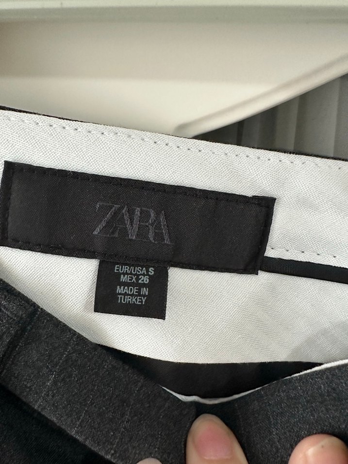 Zara KEMERLİ ÇİZGİLI PANTOLON - Görsel 4