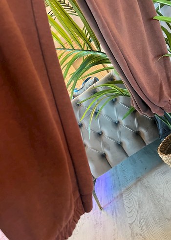 Kadın Kahverengi Salaş Sweatpant - Görsel 3