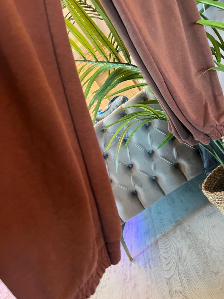 Kadın Kahverengi Salaş Sweatpant - Görsel 3