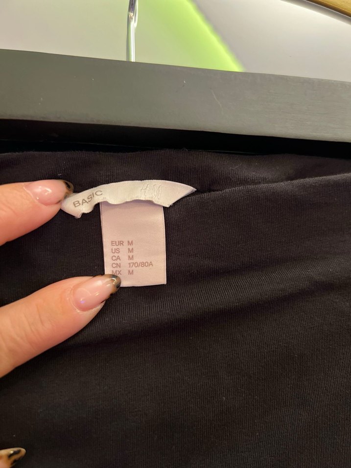 H&m Siyah Basic Mini Etek - Görsel 2