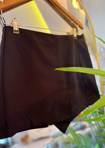 Siyah Mini şort Etek - Görsel 2