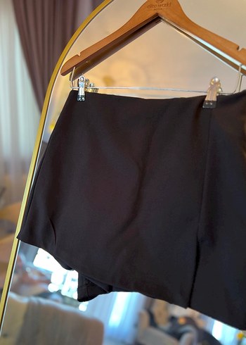 Siyah Mini şort Etek - Görsel 3