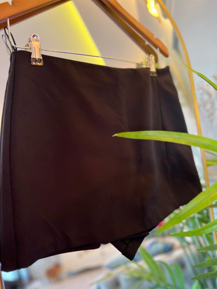 Siyah Mini şort Etek - Görsel 2