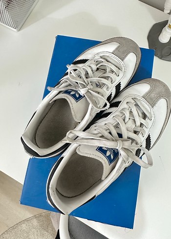 adidas Samba Çocuk Beyaz Spor Ayakkabı - Görsel 5