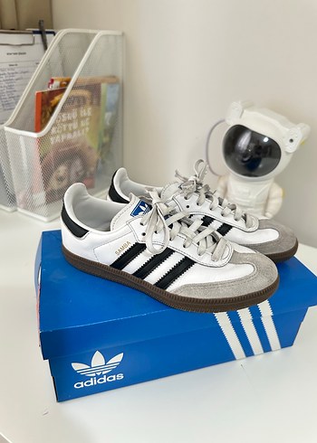 adidas Samba Çocuk Beyaz Spor Ayakkabı - Görsel 2