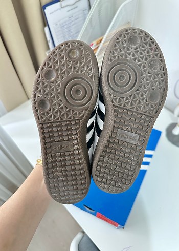 adidas Samba Çocuk Beyaz Spor Ayakkabı - Görsel 6