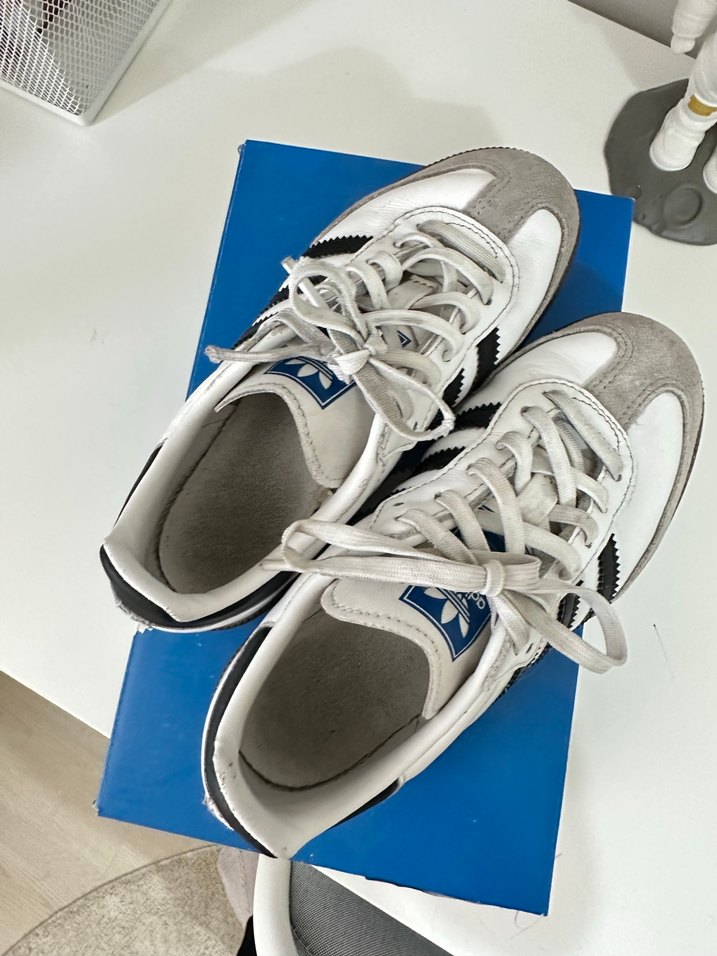 adidas Samba Çocuk Beyaz Spor Ayakkabı - Görsel 5