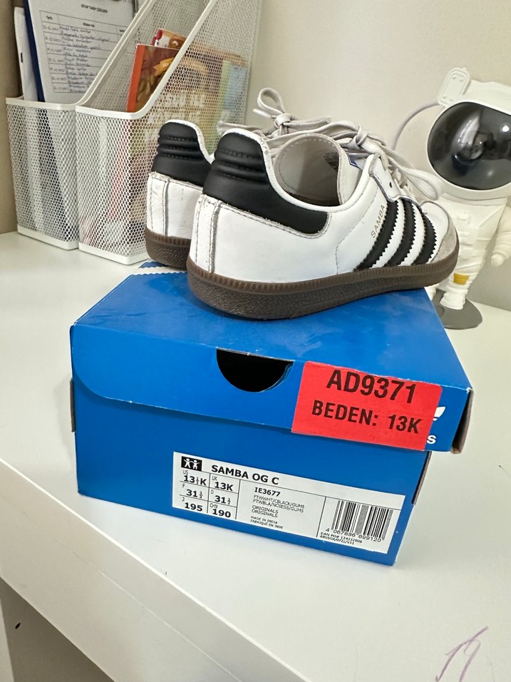 adidas Samba Çocuk Beyaz Spor Ayakkabı - Görsel 4