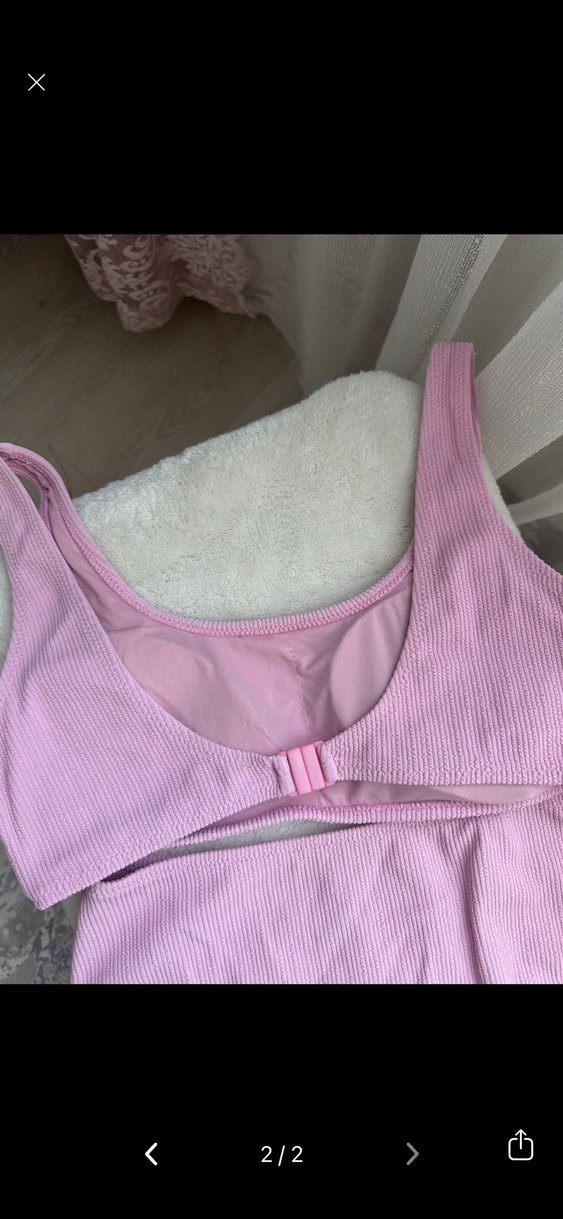 Pembe Fitilli Mini Bikini Takımı - Görsel 2