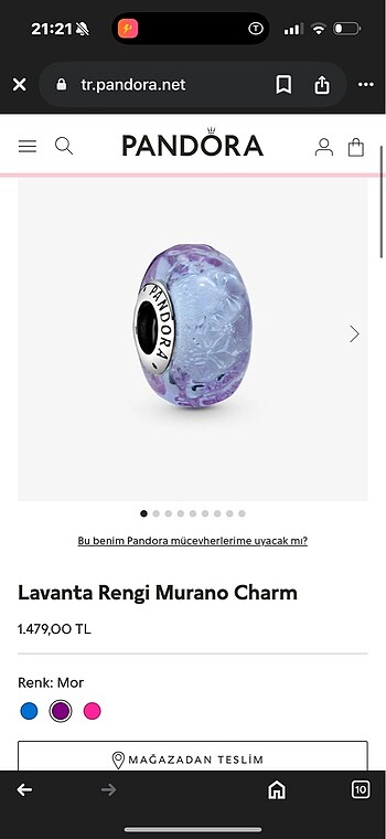 pandora murano charm