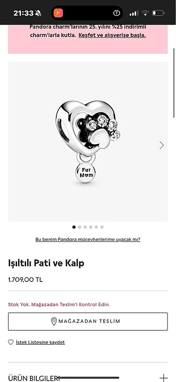 pandora charm