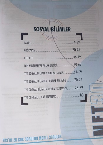NET30 TYT Matematik/Türkçe/Sosyal Bilimler Soru Bankası - Görsel 8