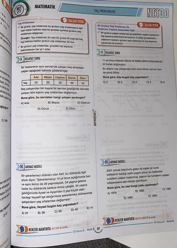 NET30 TYT Matematik/Türkçe/Sosyal Bilimler Soru Bankası - Görsel 11