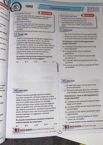 NET30 TYT Matematik/Türkçe/Sosyal Bilimler Soru Bankası - Görsel 6