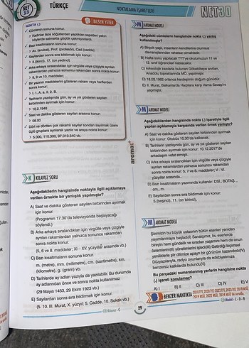NET30 TYT Matematik/Türkçe/Sosyal Bilimler Soru Bankası - Görsel 5