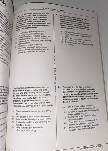 Dilko Winner 12.8 Reading Soru Bankası - Görsel 2