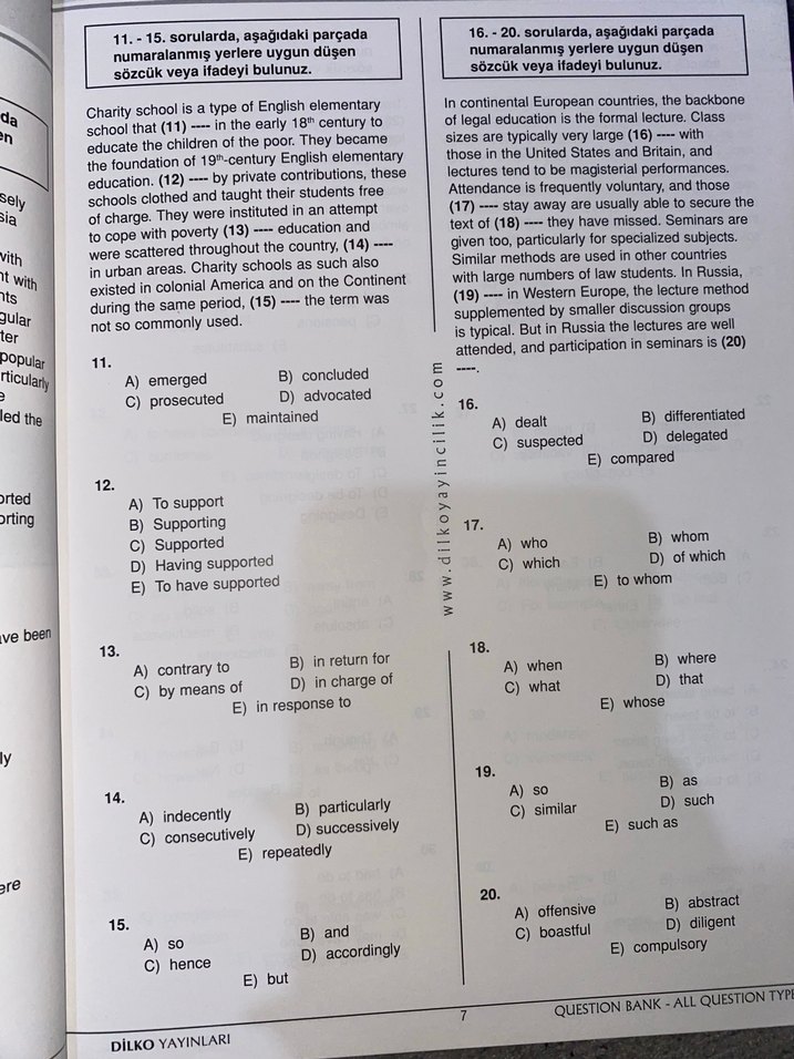 Dilko Premier 11.9  Soru Bankası - Görsel 4