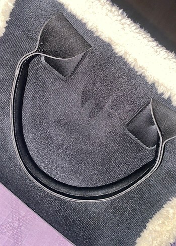 siyah nubuk kol çantası - Görsel 2