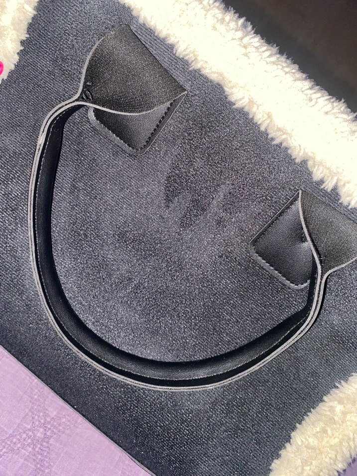 siyah nubuk kol çantası - Görsel 2