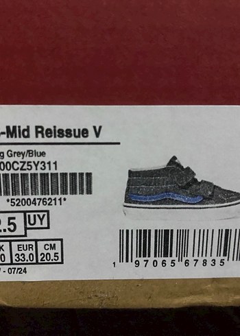 vans Erkek Çocuk Ayakkabı Cırt Cırtlı - Görsel 5