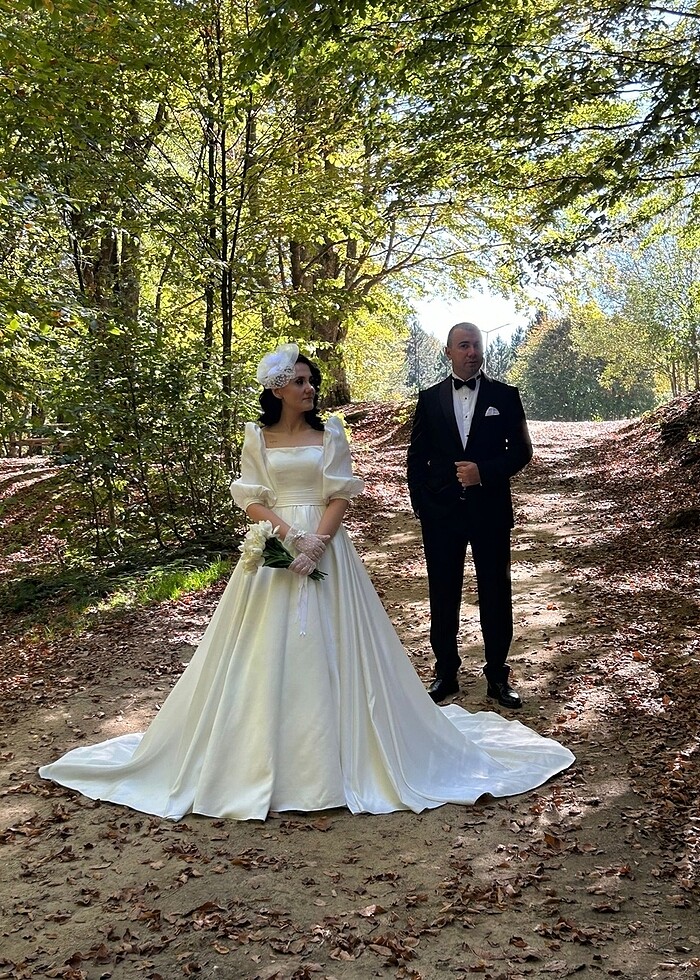 Saten gelinlik - Görsel 2