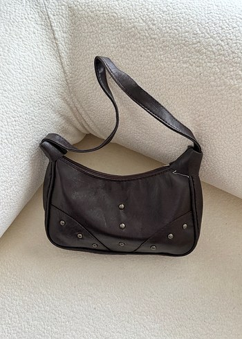 Kahverengi Kadın Deri Omuz Çantası - Görsel 3