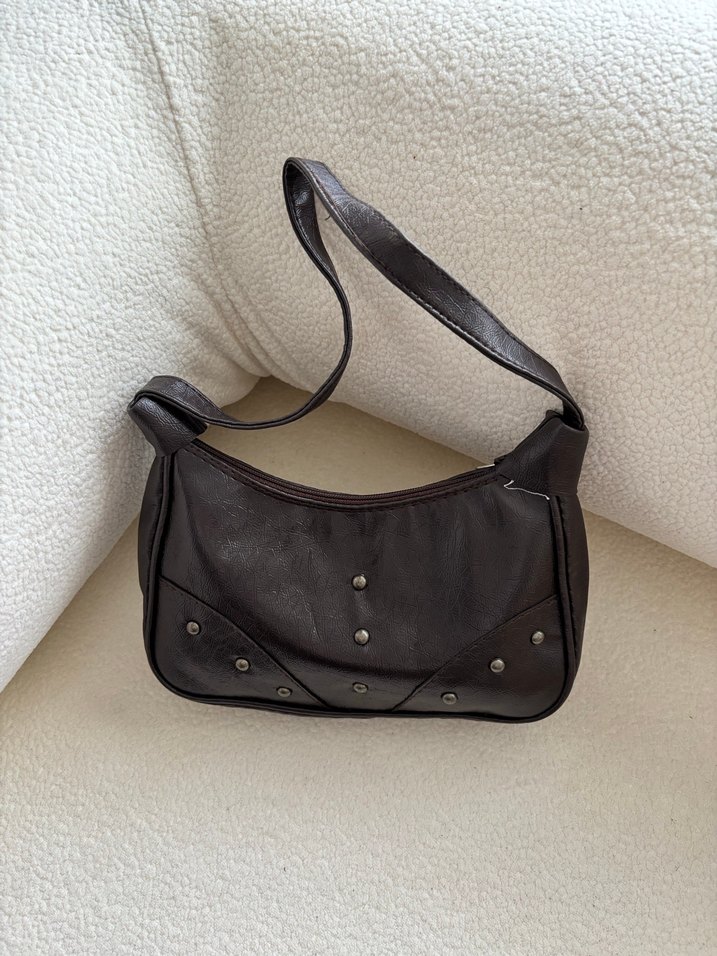 Kahverengi Kadın Deri Omuz Çantası - Görsel 3