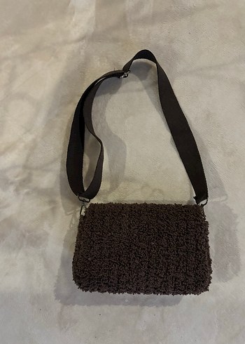 Kahverengi Kürklü Kadın El Çantası - Görsel 2