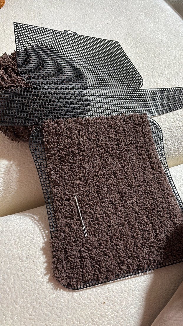 Kahverengi Kürklü Kadın El Çantası - Görsel 3