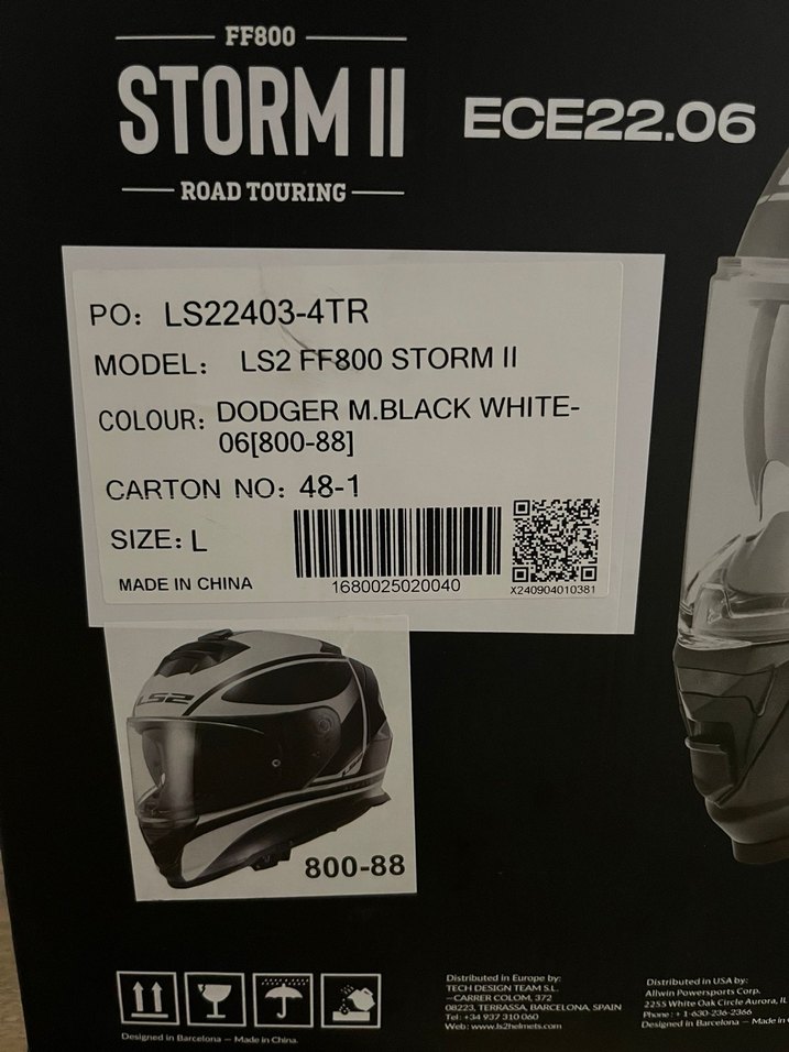 (SIFIR) LS2 Storm-II Dodger Siyah Motosiklet Kaskı - Görsel 3