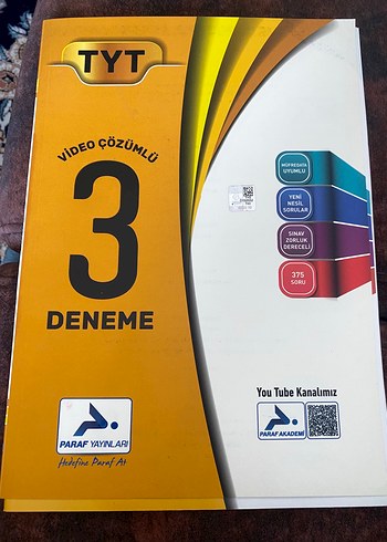 TYT Video Çözümlü 3 Deneme Kitabı