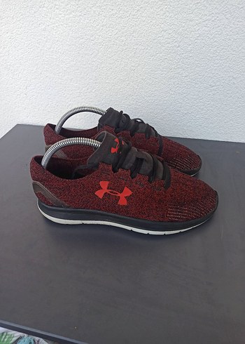 Koyu Kırmızı Erkek Spor Ayakkabı Velcro - Görsel 6