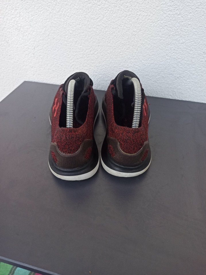 Koyu Kırmızı Erkek Spor Ayakkabı Velcro - Görsel 5