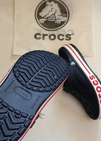 42 Beden Crocs Erkek Mavi Cırtcırtlı Terlik