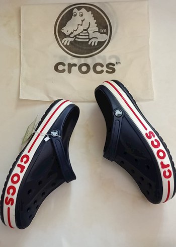 44 Beden mavi Renk Crocs Erkek Mavi Kaydırmaz Terlik