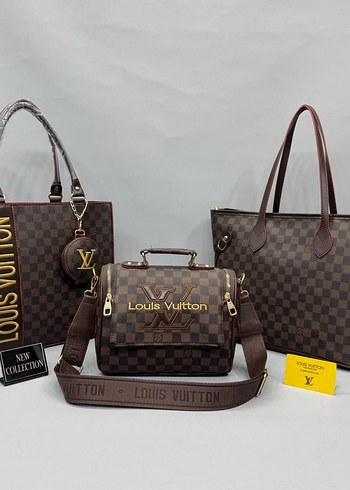 Kahverengi Deri Louis Vuitton Kadın Çanta