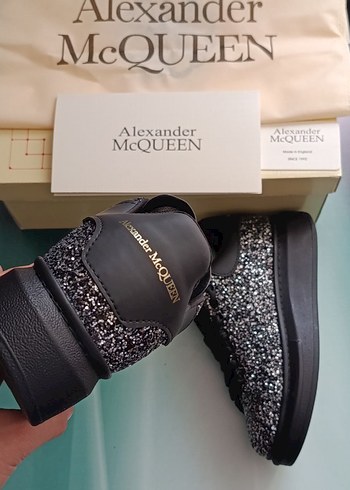 40 Beden siyah Renk Alexander McQueen Siyah Parlak Platform Spor Ayakkabı