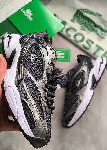 Lacoste Gri Yılan Desenli Spor Ayakkabı