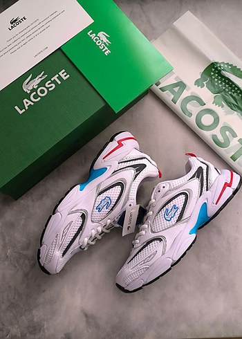 Lacoste Beyaz Desenli Erkek Spor Ayakkabı