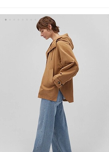 Mavi Jeans Mavi kapüşonlu trençkot 