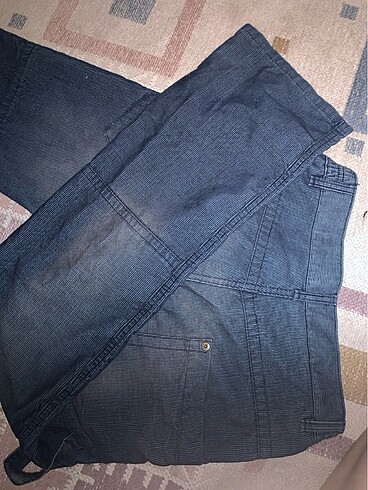 xs Beden düsük bel y2k flare jean pantolon