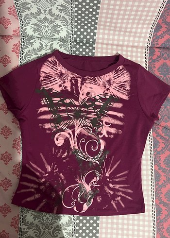 fairycore y2k pembe tshirt