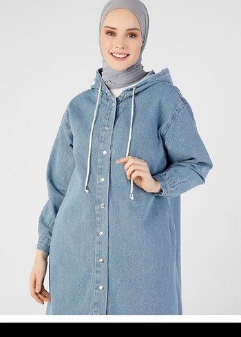 Refka Uzun Çıtçıtlı Trençkot_44/46/48 - Görsel 2