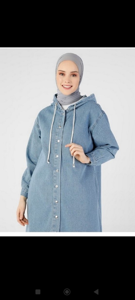 Refka Uzun Çıtçıtlı Trençkot_44/46/48 - Görsel 2