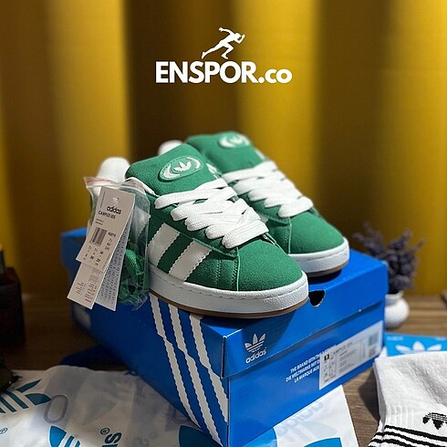 36 Beden yeşil Renk Adidas Campus 36-40