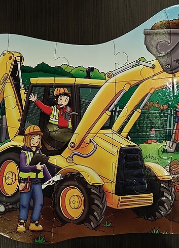 Diğer Orchard Toys Big Digger Puzzle Yapboz