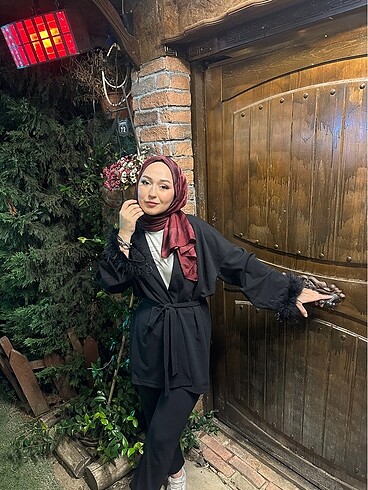m Beden Püsküllü kimono takım