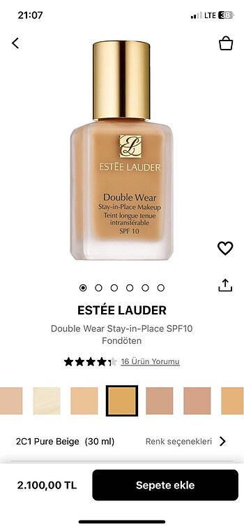 Estée Lauder double wear fondöten