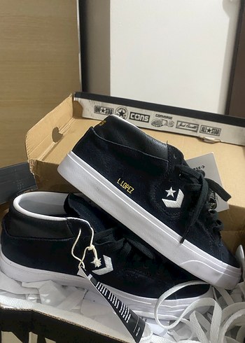 Converse Converse Siyah Kadın Sneakers Velcro Detaylı