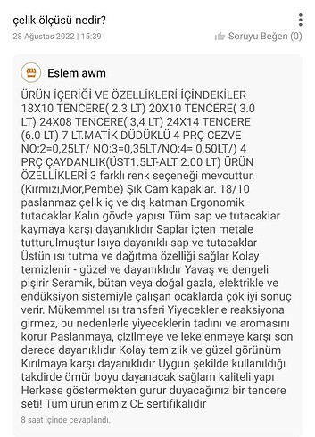 Diğer 17 parça çelik tencere seti